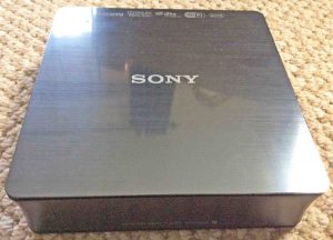 Picture of the front top view of the Sony SMP-N200 Network Media Player.