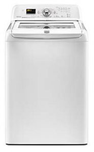 Picture of the Maytag Bravos MVWB750WQ high efficiency clothes washer, showing the front view.