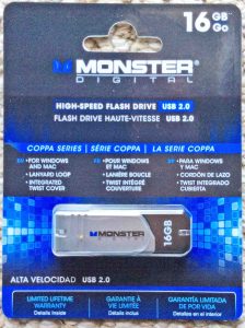Picture of the USB Flash Drive, Coppa Series, by Monster Digital.