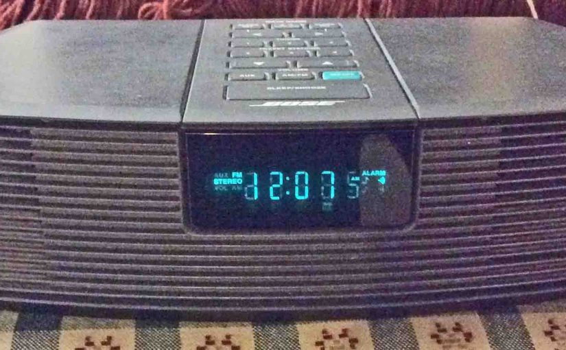 Picture of the Bose Wave Radio, Front View.