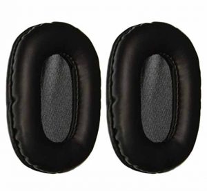 Picture of the Replacement ear pads in black for the Sony MDR V6 studio monitor headphones.