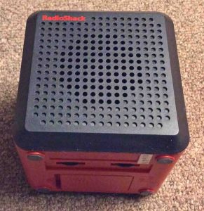 Front view picture of the NOAA weather cube by Radio Shack, model 12-500.