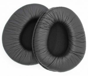 Picture of a replacement set of ear pads for the Sony MDR 7509 professional studio headphones. 