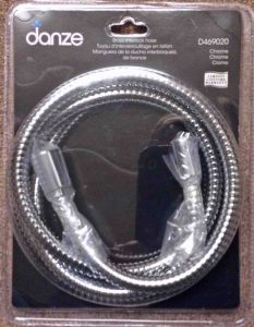 Picture of the front view of the Danze Shower Hose Chrome D469020, Package.