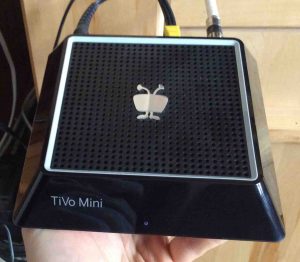 Picture of the Tivo Mini Transceiver, Top View, used to receive and control the main Tivo DVR. 