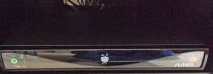 Picture of the front of the DVR, showing the status lights, Tivo logo, and service provicer name..