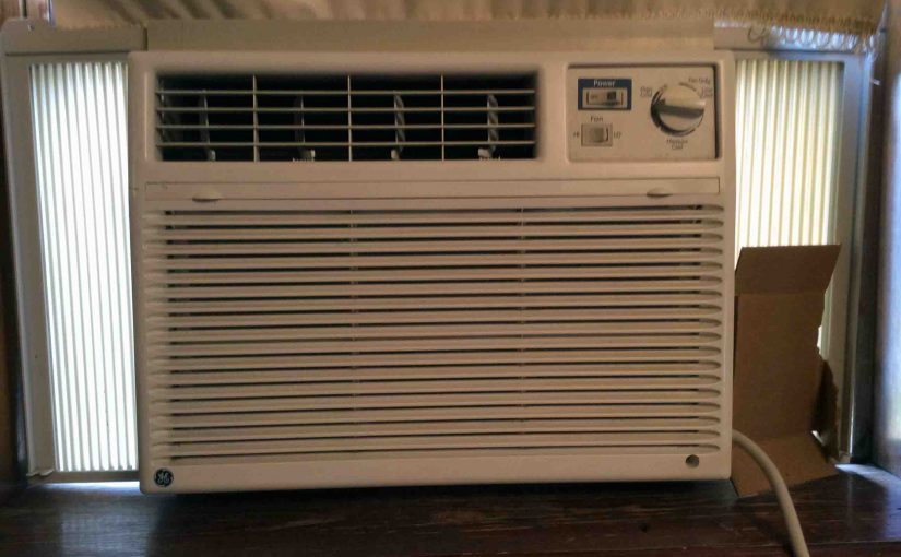 Picture of a Typical Window Air Conditioner, Front View, Cool Side.