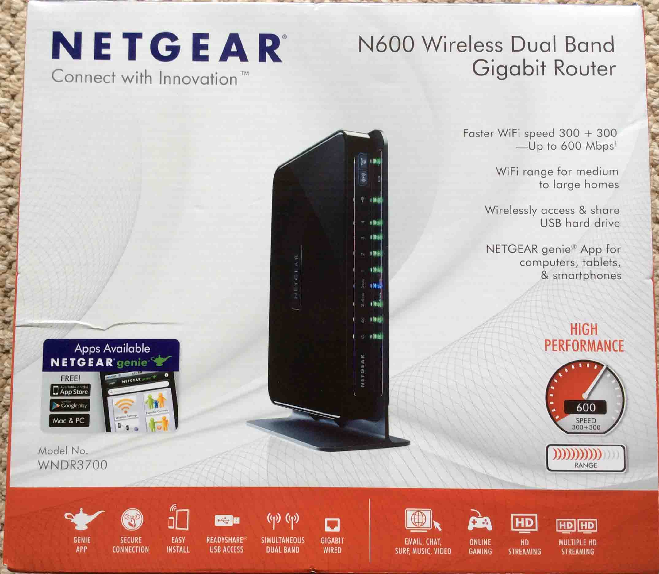 Lot of 10 Netgear N600 Wireless Router Dual Band Gigabit WNDR3700 Tested! 