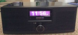 Picture of the Sangean WFR-20 Wi-Fi Internet Radio and Network Music Player, Front View. This internet radio plays both AAC and MP3 streams and media files. Advanced Audio Coding AAC Pros and Cons.