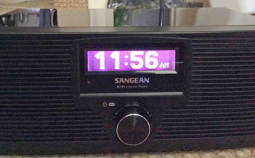 Picture of the Sangean WFR-20 Wi-Fi Internet Radio and Network Music Player, Front View.