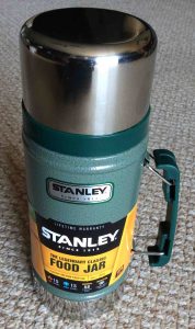 Picture of the 24 ounce Stanley Vacuum Food Jar, Classic Series, fully Assembled. 