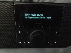 Picture of the "Select music source:" screen.