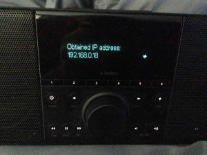 Picture of the radio having successfully obtained an IP Address.