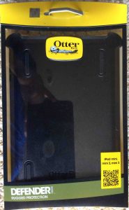 Picture of the original packaging front for the OtterBox Defender iPad Mini Case.