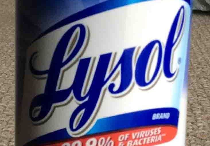 Picture of Lysol Power Foam Bathroom Cleaner, 24 ounce can, front view.