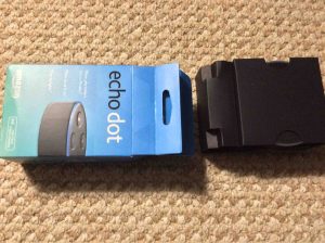 Picture of the speaker package, with Inner spacer protector container pulled out.