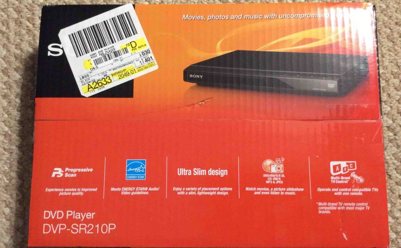 Unboxing Sony DVP SR210P CD DVD Player