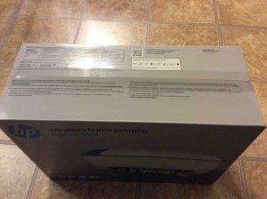 Picture of the printer box top view.