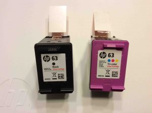 Picture of an ink cartridge set for HP 3630 printer.