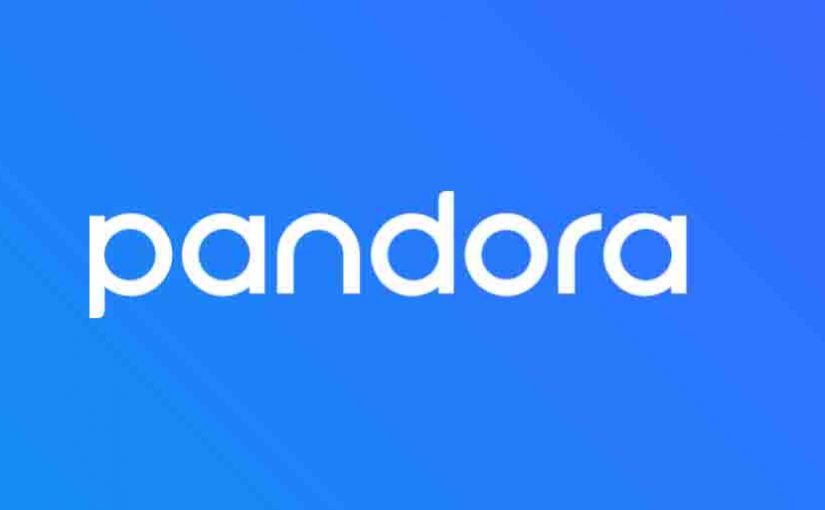 Picture of the Pandora Intro Screen as seen on their web site while first pages load.