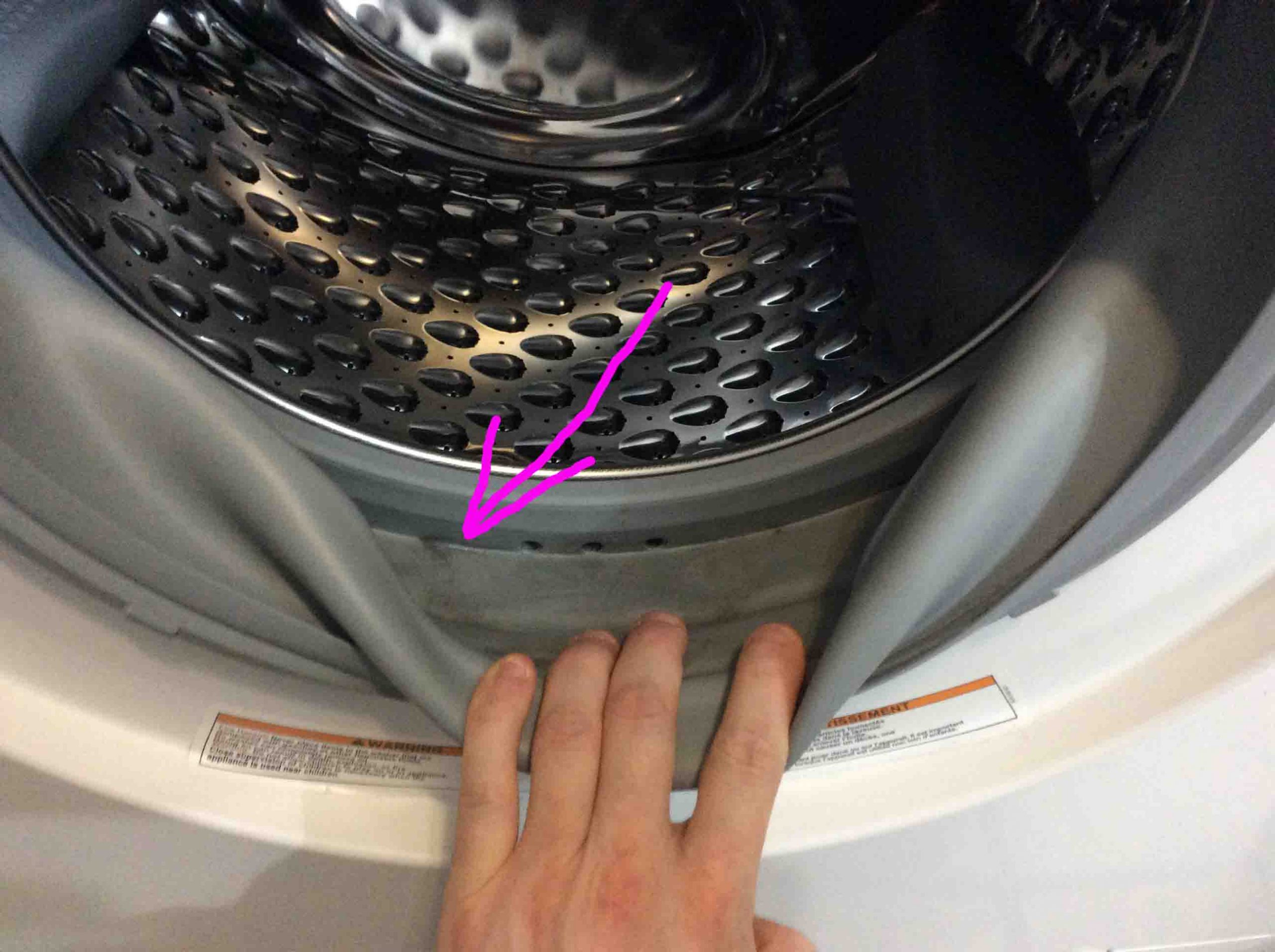 How To Clean Washer Gasket How to Clean Mold from Front Load Washer Gasket - Tom's Tek Stop