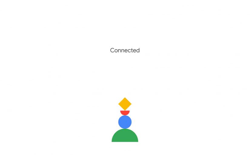 Picture of the Google Home app on iOS, displaying its -Connected To Wi-Fi- screen.