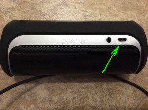 Picture of the USB charge port highlighted. 