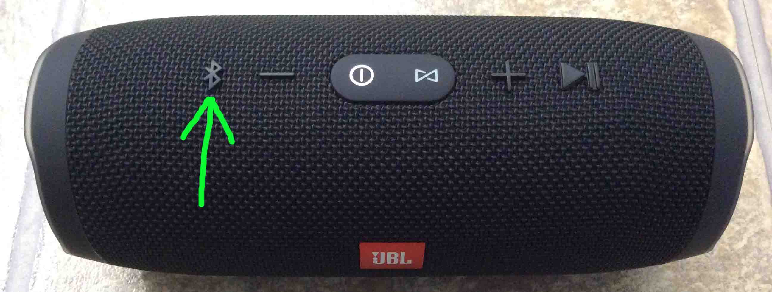JBL Charge Buttons, Combinations, Meanings - Stop
