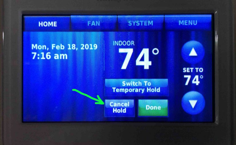 How to Turn Off Hold on Honeywell Thermostat