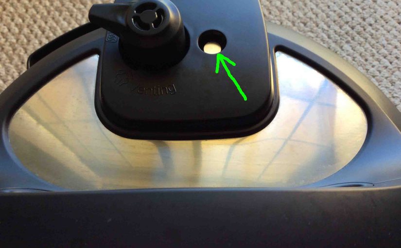 Picture of the WiFi Instant Pot top view, showing the Float Valve highlighted.