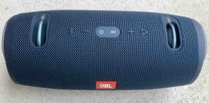 Top view of the JBL Xtreme 2 power bank speaker.