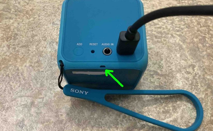 Sony Cube Speaker Not Charging