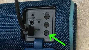 Picture of the Add button on the Sony SRS XB21 speaker.