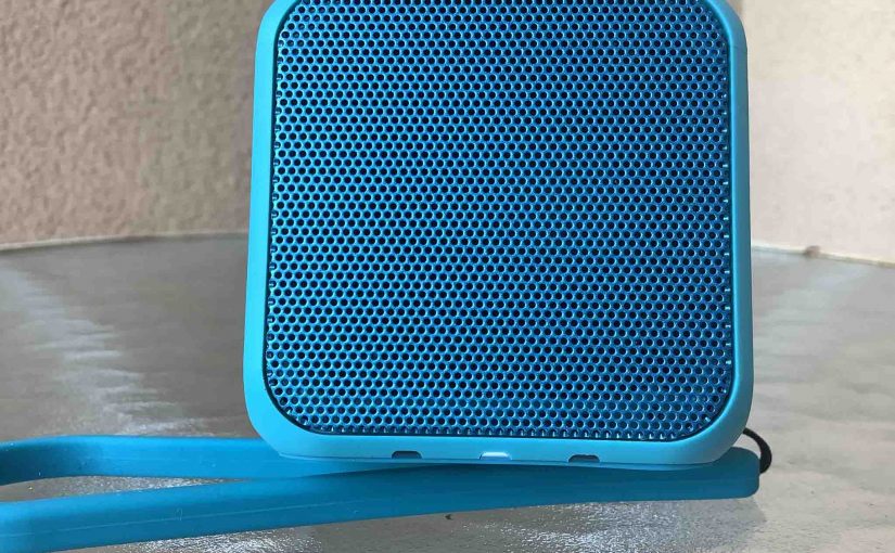 Close up view of the front of the Sony SRS X11 personal speaker.