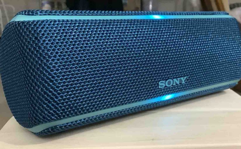 The front left view of the Sony SRS XB21 speaker.