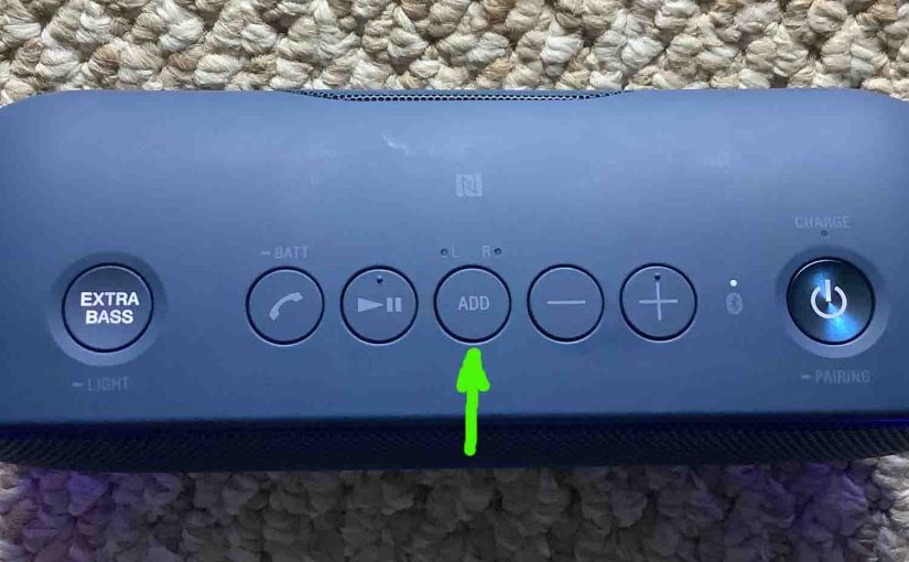Sony SRS XB20 Add Button Explained