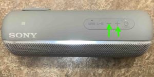 Picture of the Volume buttons. Sony SRS XB22 Buttons Explained.