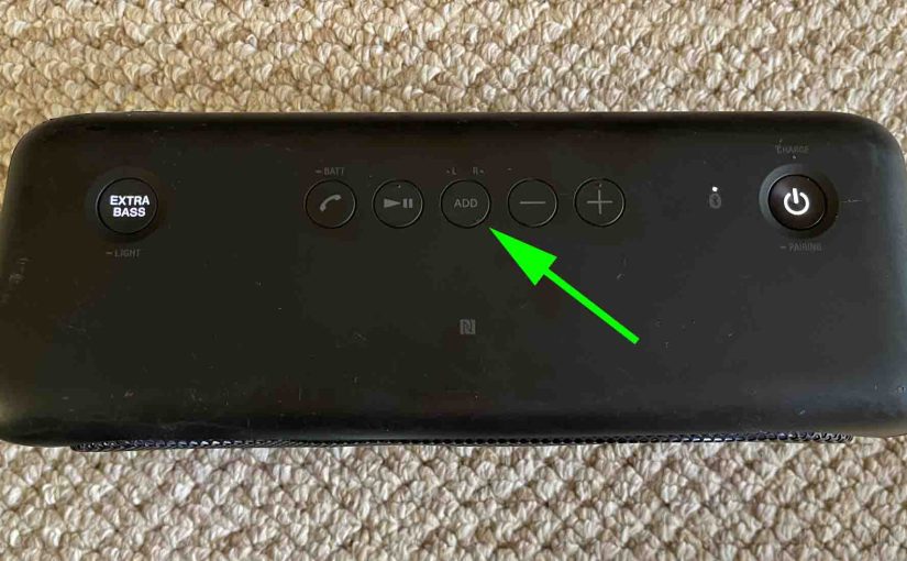 Sony XB 40 ADD Button