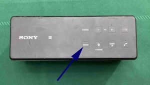 Picture of the Sound button on the Sony SRS X3.