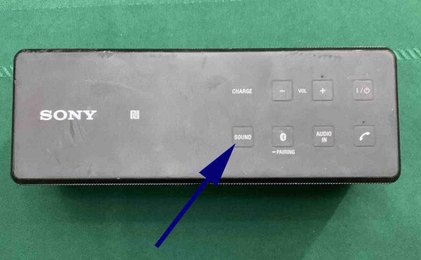 Sony SRS X3 Sound Button
